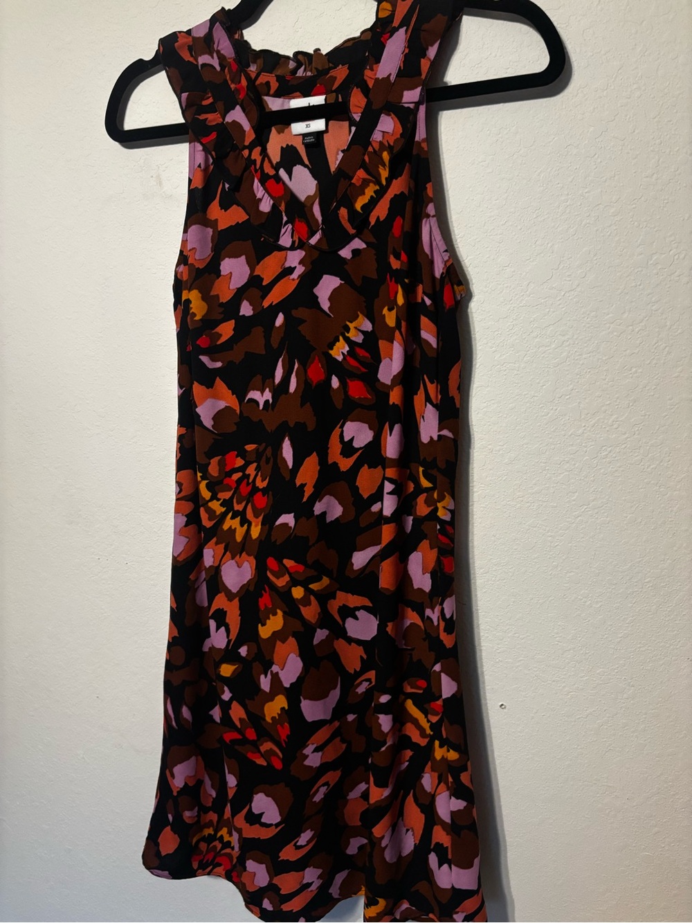 CAbi Abstract Floral Sleeveless Dress Tunic Size XS Style 4454